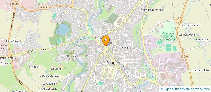 localisation de l'entreprise SR COIFFURE  FOUGERES