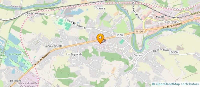 localisation de l'entreprise SR COLLECTIVITES à SAIX