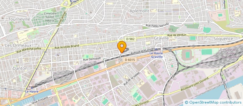 localisation de l'entreprise SR COUVERTURE ZINGUERIE à LE HAVRE