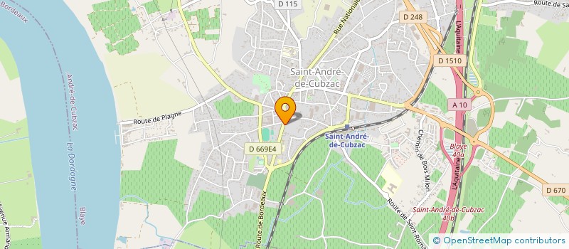 localisation de l'entreprise SR DECO  SAINT-ANDRE-DE-CUBZAC