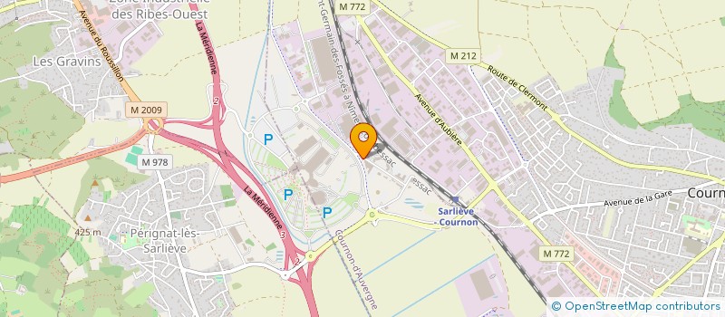 localisation de l'entreprise SR DEVELOPPEMENT à COURNON-D'AUVERGNE