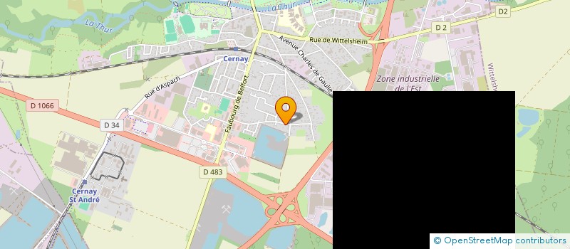 localisation de l'entreprise SR ECOM à CERNAY