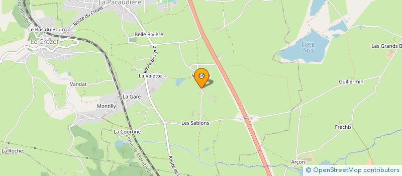 localisation de l'entreprise SR ENERGIES  LA PACAUDIERE