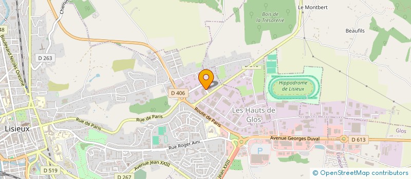 localisation de l'entreprise SR FINANCE  LISIEUX