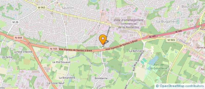 localisation de l'entreprise SR FINANCES  SAUTRON