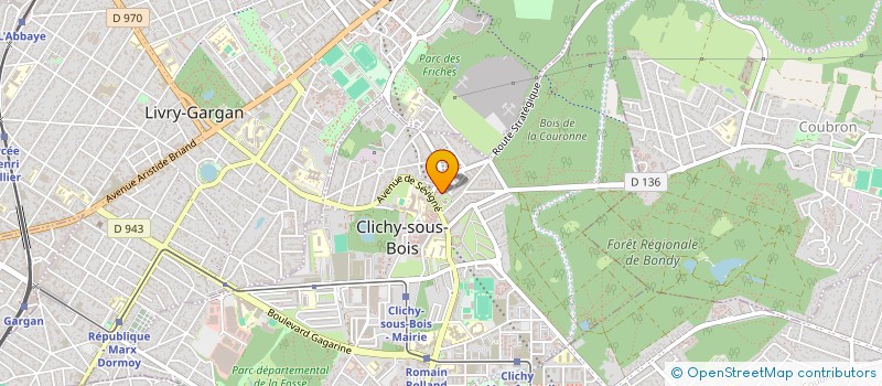 localisation de l'entreprise SR-IMMO à CLICHY-SOUS-BOIS