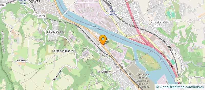 localisation de l'entreprise SR MEAL  GIVORS