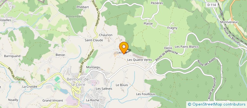 localisation de l'entreprise SR MENUISERIES  BELMONT-DE-LA-LOIRE