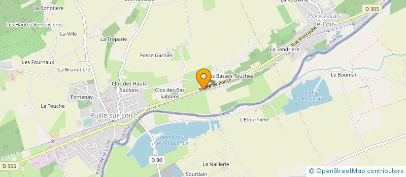 localisation de l'entreprise SR METALLERIE à LOIR EN VALLEE