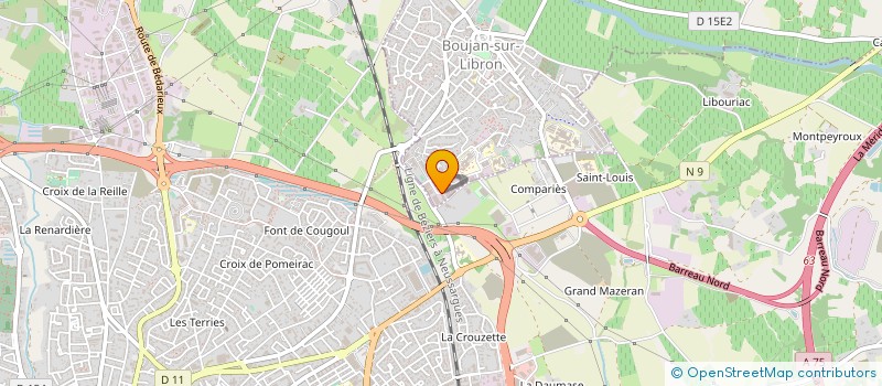 localisation de l'entreprise SR METALLERIE à BOUJAN-SUR-LIBRON