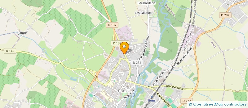 localisation de l'entreprise SR MOTOCULTURE à PONS