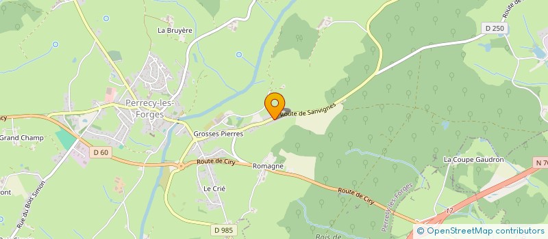 localisation de l'entreprise SR OPTIQUE MOBILE  PERRECY-LES-FORGES