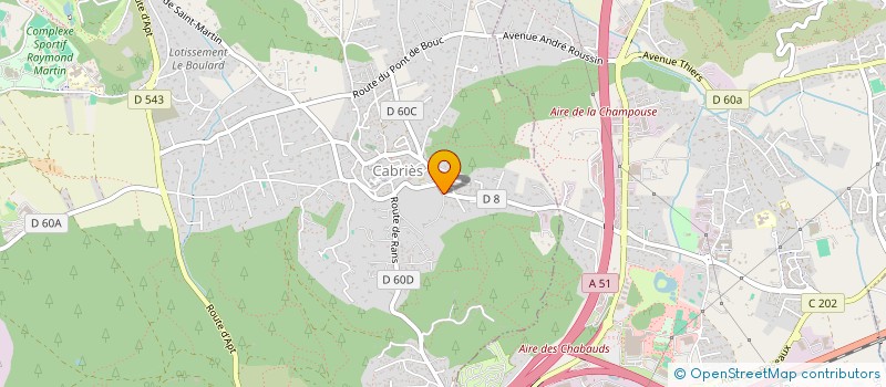 localisation de l'entreprise SR PRESSE COMMUNICATION  CABRIES