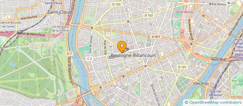 localisation de l'entreprise SR RENOVATION à BOULOGNE-BILLANCOURT