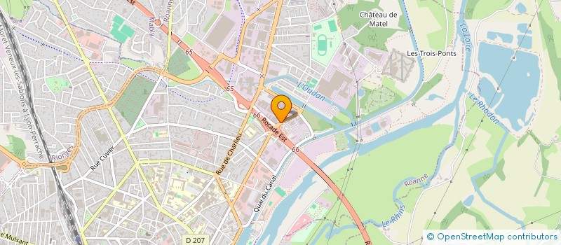 localisation de l'entreprise SR - STC à ROANNE