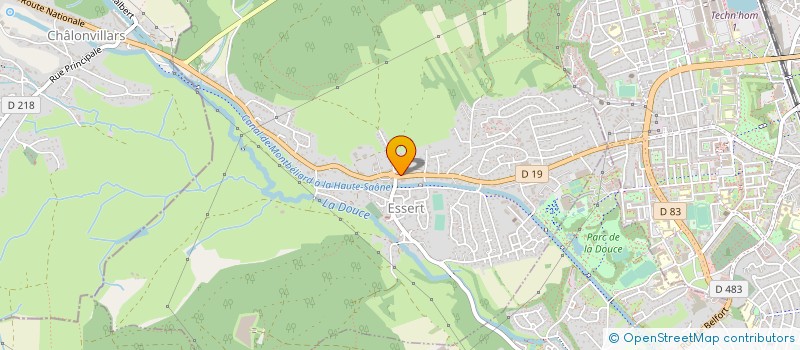 localisation de l'entreprise SR TAXI EURL à ESSERT