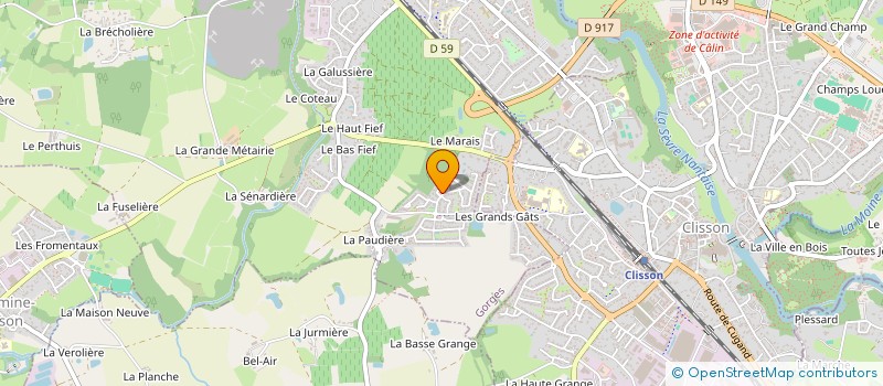 localisation de l'entreprise SR-TECH  GORGES