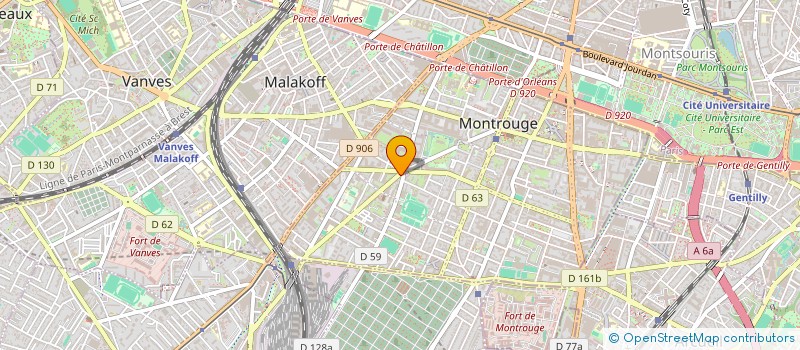 localisation de l'entreprise SR TELECOM à MONTROUGE