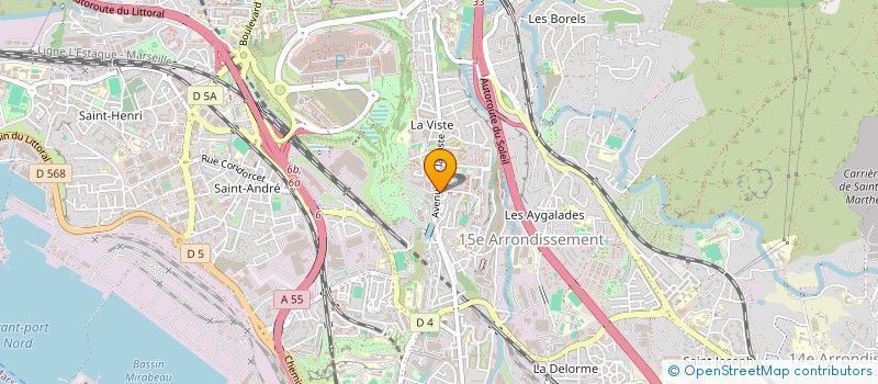 localisation de l'entreprise SR TRANSPORT à MARSEILLE
