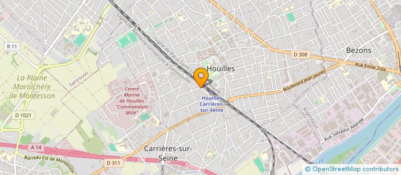 localisation de l'entreprise SR TRANSPORTS SAHEL  HOUILLES