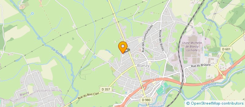 localisation de l'entreprise SR XPERIENCE  BLANZY