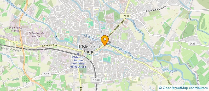 localisation de l'entreprise SR2  L'ISLE-SUR-LA-SORGUE