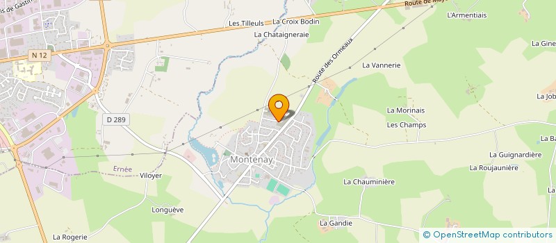 localisation de l'entreprise SR2E  MONTENAY