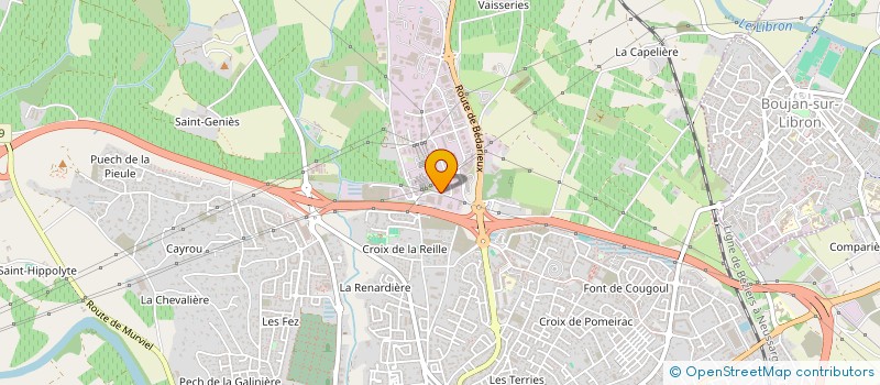 localisation de l'entreprise SR2M  BEZIERS