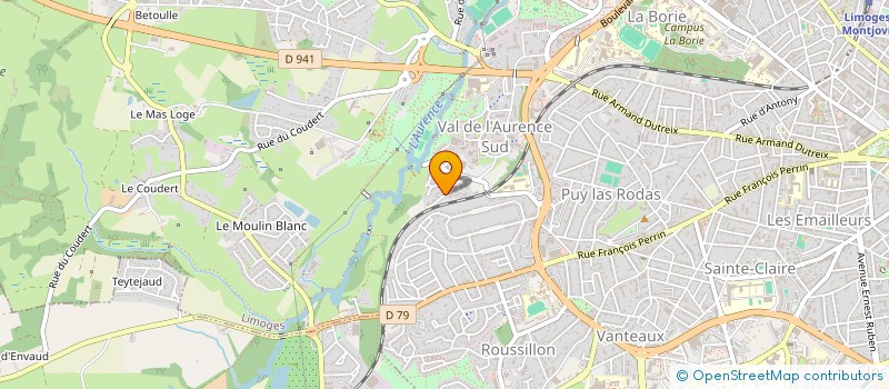 localisation de l'entreprise SR3B à LIMOGES