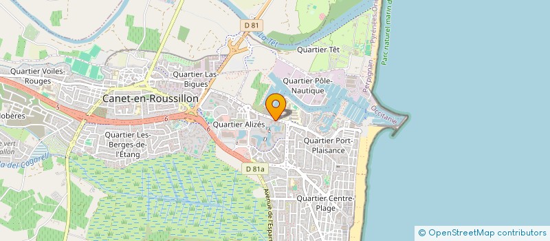 localisation de l'entreprise SRB EVASION GOURMANDE  CANET-EN-ROUSSILLON