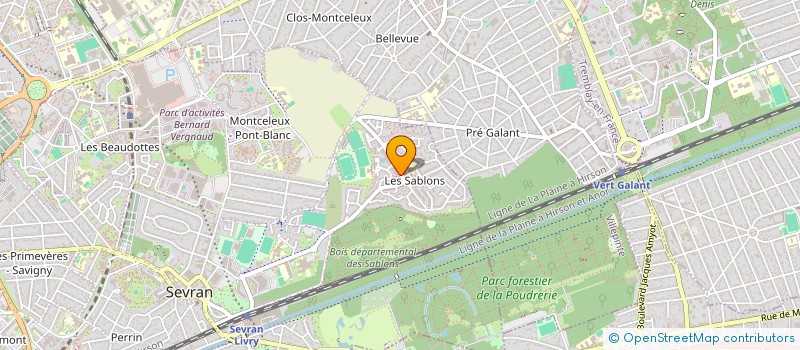 localisation de l'entreprise SRB RESEAU  SEVRAN