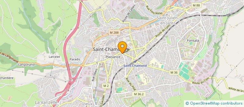 localisation de l'entreprise SRB SAINT PIERRE à SAINT-CHAMOND