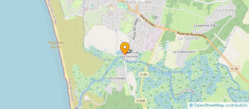 localisation de l'entreprise SRB - SHAKING ROOTS BAND à BREM-SUR-MER