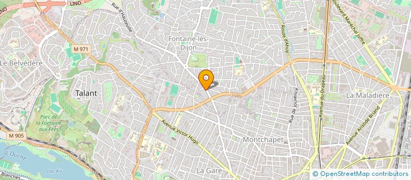 localisation de l'entreprise SRBIKA  FONTAINE-LES-DIJON