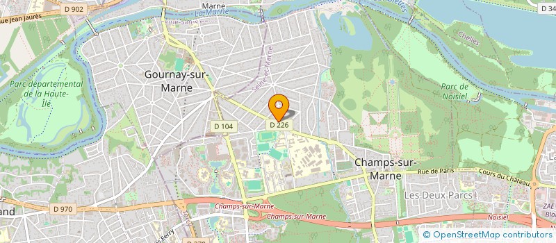 localisation de l'entreprise SRBM  CHAMPS-SUR-MARNE