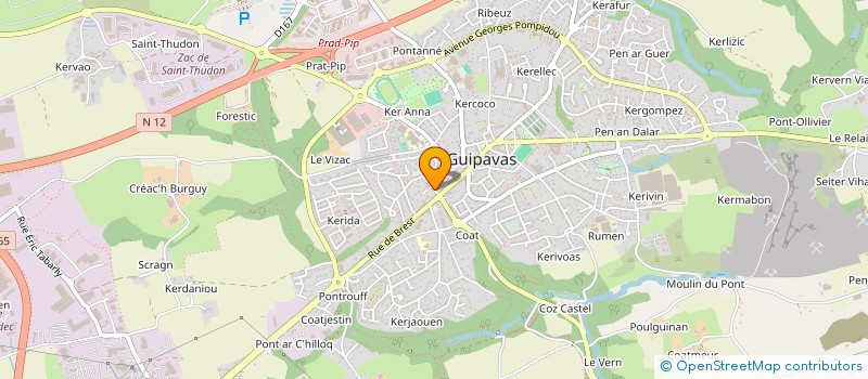 localisation de l'entreprise SRBS EC  GUIPAVAS