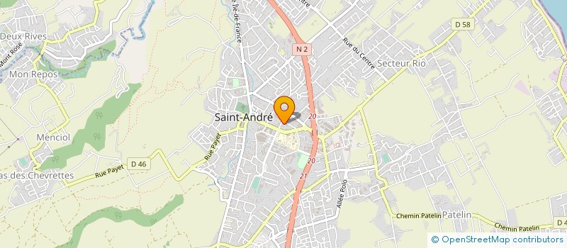 localisation de l'entreprise SRBTP 2J à SAINT-ANDRE