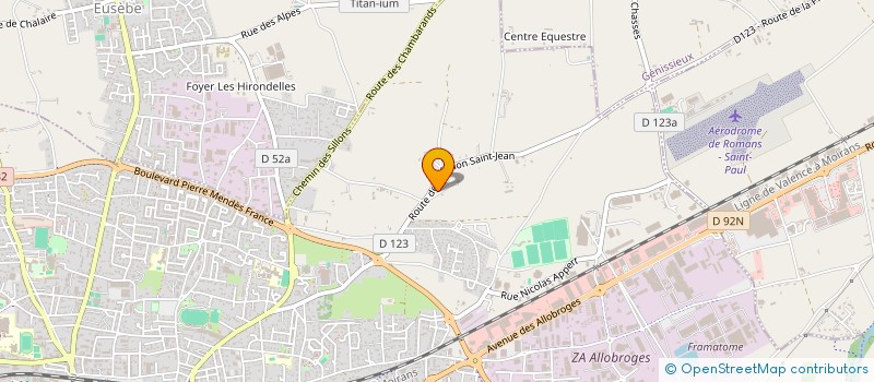 localisation de l'entreprise SRC à ROMANS-SUR-ISERE