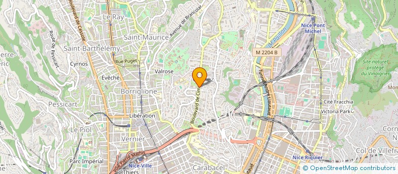 localisation de l'entreprise SRC - SOCIETE DE RESEAUX ET DE CANALISATIONS à NICE
