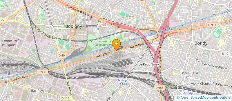 localisation de l'entreprise SRC SUD  BOBIGNY