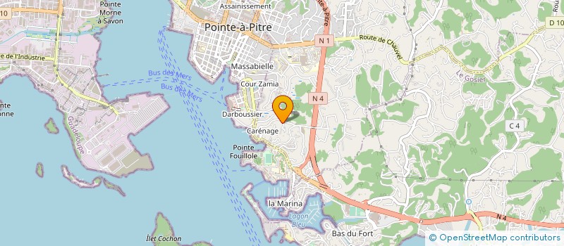 localisation de l'entreprise SRCM  LES ABYMES