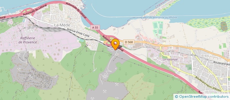 localisation de l'entreprise SRCM SOC RECHERCOMMER MINERAI à CHATEAUNEUF-LES-MARTIGUES