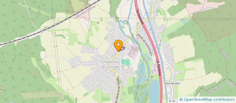 localisation de l'entreprise SRCOM à CHATENOIS-LES-FORGES