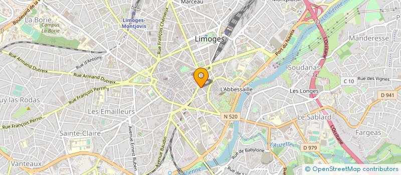 localisation de l'entreprise SRD à LIMOGES