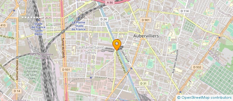 localisation de l'entreprise SRD  AUBERVILLIERS