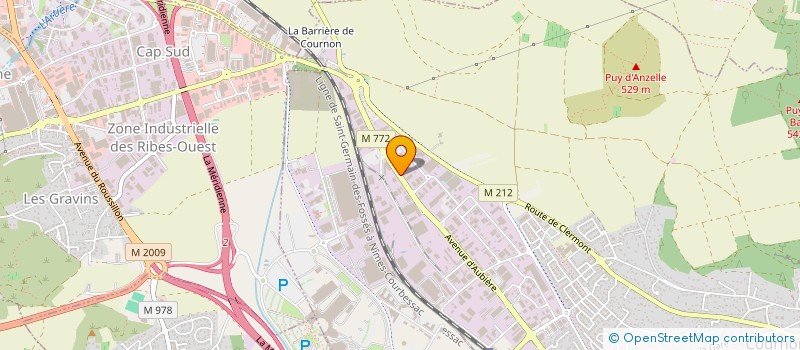 localisation de l'entreprise SRD COM AUBIERE  COURNON-D'AUVERGNE