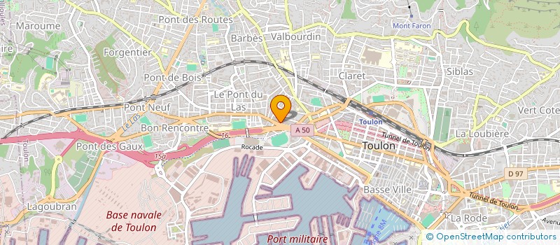 localisation de l'entreprise SRD PEINTURE à TOULON