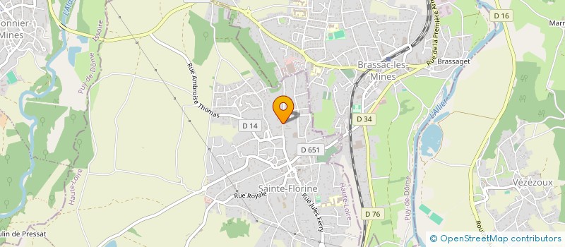 localisation de l'entreprise SRD SUD AUVERGNE à SAINTE-FLORINE