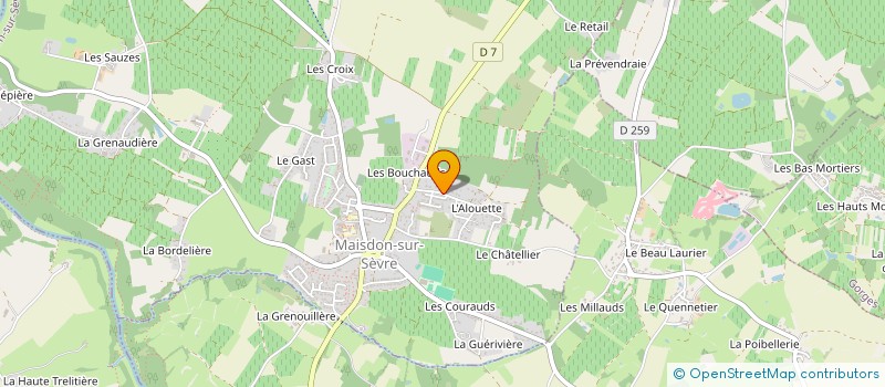 localisation de l'entreprise SRDP SOC RAVALEMENT DECORATION à MAISDON-SUR-SEVRE