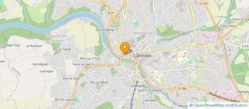 localisation de l'entreprise SRE ATELIER MOBILE à LANNION